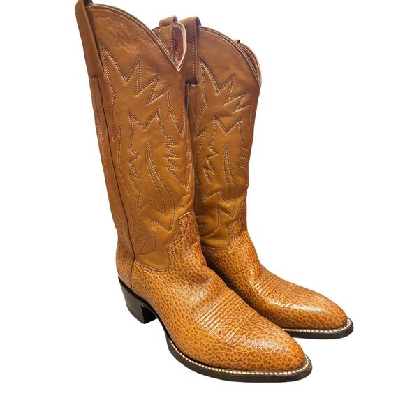 VTG Renegade Handmade Mexico Women’s 8 Leather Western Cowboy Boots Barely Worn - Picture 1 of 13